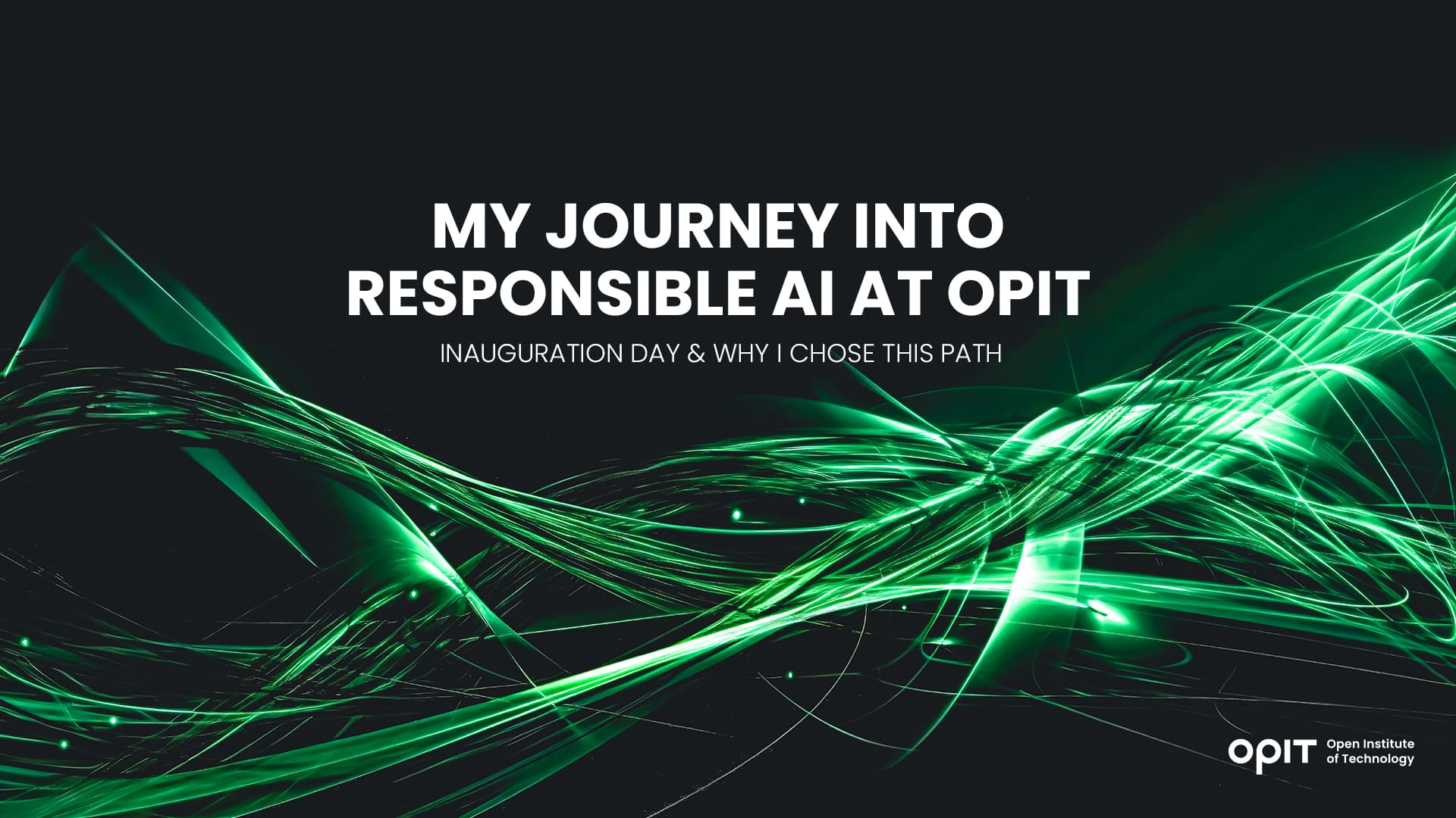 My Journey Into Responsible AI at OPIT: Inauguration Day & Why I Chose This Path